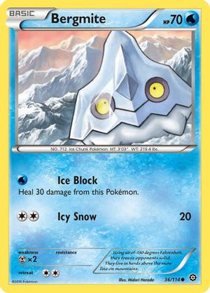 Bergmite 36/114 - XY  Steam Siege - Poke-Collect