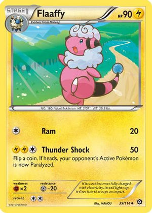 Flaaffy 39/114 - Steam Siege Reverse Holofoil - Poke-Collect