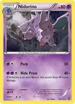 Nidorino 44/114 - XY  Steam Siege Reverse Holofoil - Poke-Collect