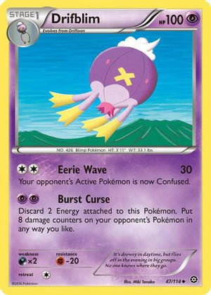 Drifblim 47/114 - XY  Steam Siege Reverse Holofoil - Poke-Collect