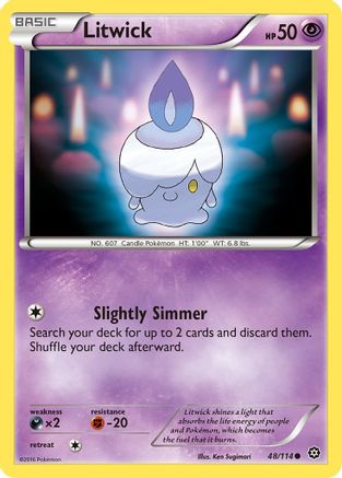Litwick 48/114 - Steam Siege Reverse Holofoil - Poke-Collect
