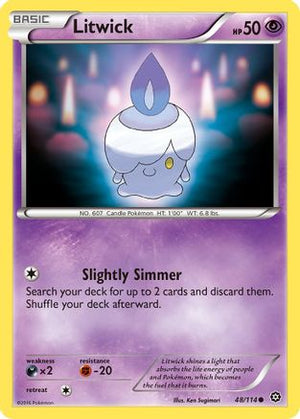 Litwick 48/114 - XY  Steam Siege Reverse Holofoil