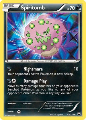 Spiritomb 62/114 - Steam Siege Reverse Holofoil - Poke-Collect