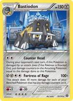 Bastiodon 70/114 - XY  Steam Siege Reverse Holofoil - Poke-Collect