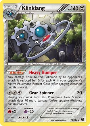 Klinklang 73/114 - XY  Steam Siege Holofoil - Poke-Collect