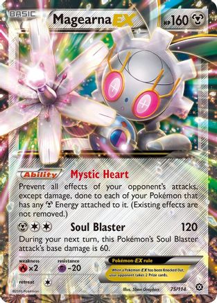 Magearna-EX 75/114 - Steam Siege Holofoil - Poke-Collect