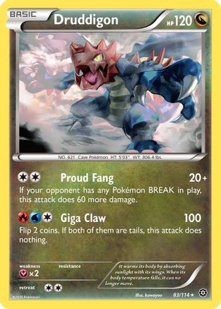 Druddigon 83/114 - XY  Steam Siege - Poke-Collect