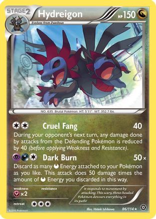 Hydreigon 86/114 - XY  Steam Siege Reverse Holofoil - Poke-Collect