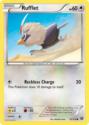 Rufflet 92/114 - Steam Siege Reverse Holofoil - Poke-Collect