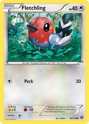 Fletchling 94/114 - XY  Steam Siege - Poke-Collect