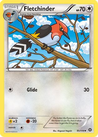 Fletchinder 95/114 - XY  Steam Siege - Poke-Collect