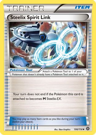 Steelix Spirit Link 106/114 - Steam Siege Reverse Holofoil - Poke-Collect
