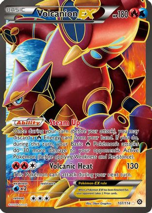 Volcanion-EX 107/114 - Steam Siege Holofoil - Poke-Collect