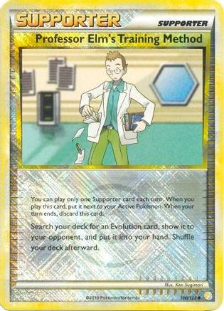 Professor Elm's Training Method - 100/123 (League Promo) 100 - League & Championship Cards Reverse Holofoil - Poke-Collect