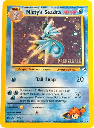 Misty's Seadra (Prerelease) 9 - WoTC Promo Holofoil - Poke-Collect