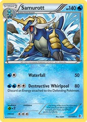 Samurott - 41/149 (BW Boundaries Crossed) 41 - Deck Exclusives - Poke-Collect