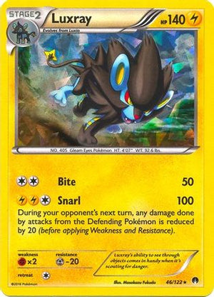 Luxray - 46/122 (Cracked Ice Holo) 46 - Deck Exclusives Holofoil - Poke-Collect