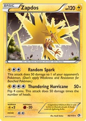 Zapdos - 46/113 (BW Legendary Treasures) 46 - Deck Exclusives - Poke-Collect