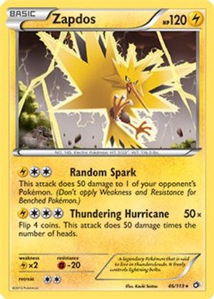 Zapdos - 46/113 (BW Legendary Treasures) 46 - Deck Exclusives