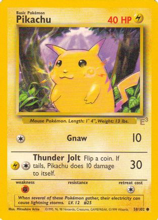 Pikachu - 58/102 (E3 Stamped) 58 - Miscellaneous Cards & Products - Poke-Collect