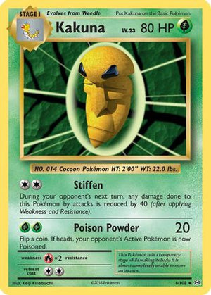 Kakuna 6/108 - XY  Evolutions Reverse Holofoil - Poke-Collect