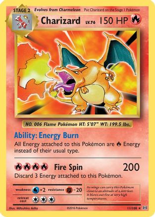 Charizard 11/108 - XY  Evolutions Holofoil - Poke-Collect