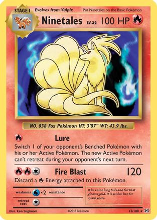 Ninetales 15/108 - XY  Evolutions Holofoil - Poke-Collect