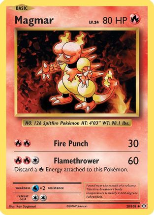 Magmar 20/108 - XY  Evolutions Reverse Holofoil - Poke-Collect
