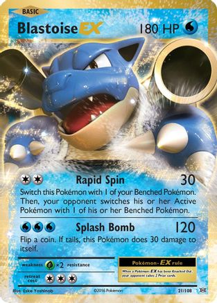 Blastoise EX 21/108 - XY  Evolutions Holofoil - Poke-Collect