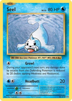 Seel 28/108 - Evolutions Reverse Holofoil