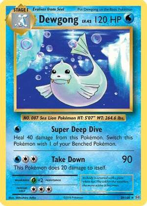 Dewgong 29/108 - Evolutions Reverse Holofoil - Poke-Collect