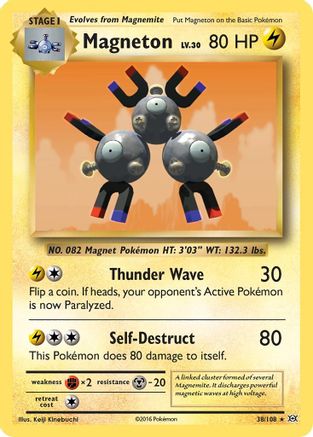 Magneton 38/108 - XY  Evolutions Holofoil - Poke-Collect