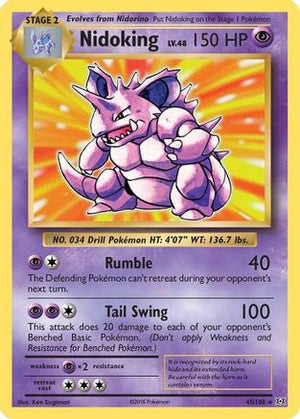 Nidoking 45/108 - Evolutions Reverse Holofoil