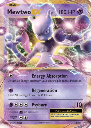 Mewtwo-EX 52/108 - Evolutions Holofoil - Poke-Collect