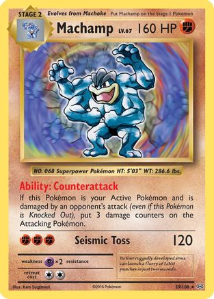Machamp 59/108 - XY  Evolutions Holofoil - Poke-Collect