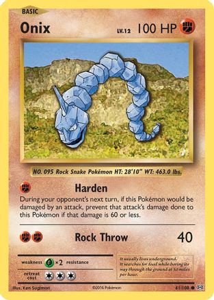 Onix 61/108 - XY  Evolutions - Poke-Collect