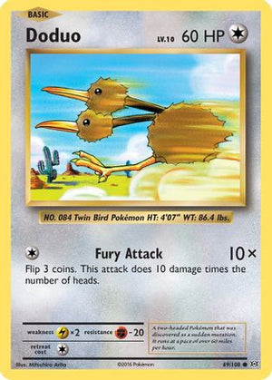 Doduo 69/108 - Evolutions Reverse Holofoil - Poke-Collect