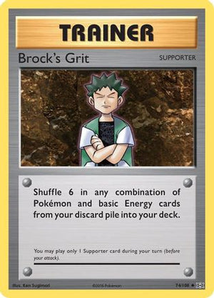 Brock's Grit 74/108 - Evolutions Reverse Holofoil - Poke-Collect