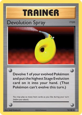 Devolution Spray 76/108 - XY  Evolutions - Poke-Collect