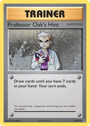 Professor Oak's Hint 84/108 - XY  Evolutions Reverse Holofoil - Poke-Collect