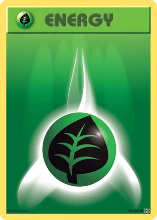 Grass Energy 91/108 - XY  Evolutions Reverse Holofoil - Poke-Collect
