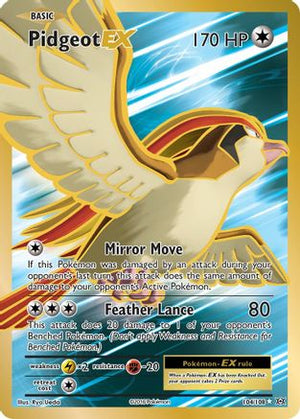 Pidgeot EX (Full Art) 104/108 - XY  Evolutions Holofoil - Poke-Collect