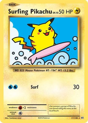 Surfing Pikachu 111/108 - Evolutions - Poke-Collect