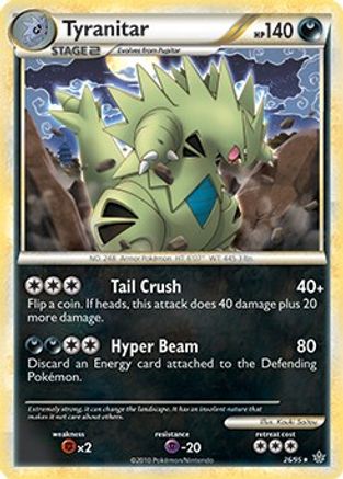 Tyranitar - 26/95 (HGSS Unleashed) 26 - Deck Exclusives Holofoil - Poke-Collect