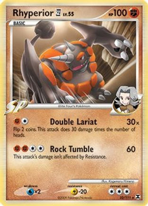 Rhyperior E4 - 32/111 (DPPt Rising Rivals) 32 - Deck Exclusives Holofoil - Poke-Collect
