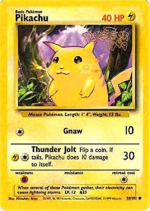 Pikachu - 58/102 (PokeTour 1999) 58 - Miscellaneous Cards & Products - Poke-Collect