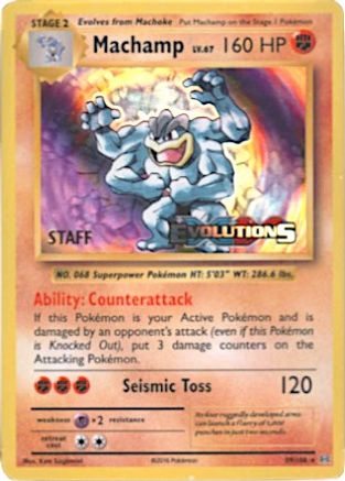 Machamp (XY Evolutions Staff Prerelease) 59 - XY Promos Holofoil - Poke-Collect