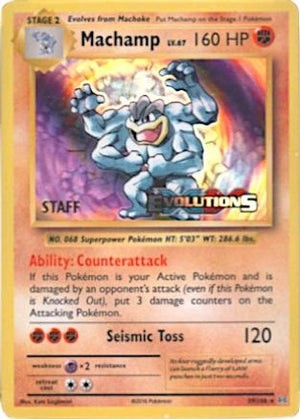 Machamp (XY Evolutions Staff Prerelease) 59 - XY Promos Holofoil - Poke-Collect