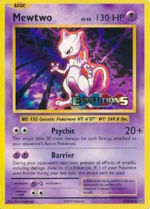 Mewtwo (XY Evolutions Prerelease) 51 - XY Promos Holofoil - Poke-Collect