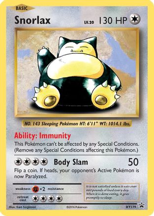 Snorlax XY179/211 - XY Black Star Promos Holofoil - Poke-Collect